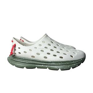 Kane Footwear Revive Active Recovery White Forest Green Speckled Slip On Shoe